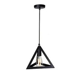 Black-triangle-hanging-light-with-bulb