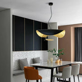 Golden-hat-shaped-LED-chandelier-for-dining-rooms-in-Pakistan