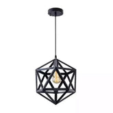 Hexagon-hanging-light-with-black-metal-frame