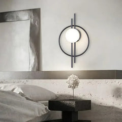 Black-Modern-Globe-Wall-Light