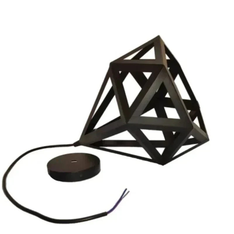 Black-hanging-ceiling-lamp-with-diamond-shape