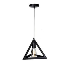 Black-triangle-hanging-light-with-bulb