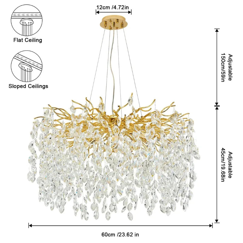 Crystal-Drop-Chandelier-in-Pakistani-Interior

