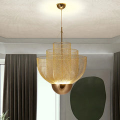 Elegant-gold-metal-chandelier-for-Pakistani-living-rooms