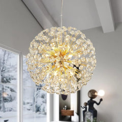 Firework-style-crystal-pendant-light