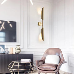 Gold-LED-wall-light-in-a-luxury-living-room