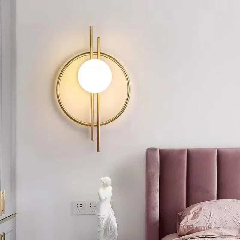 Golden-Modern-Globe-Wall-Light