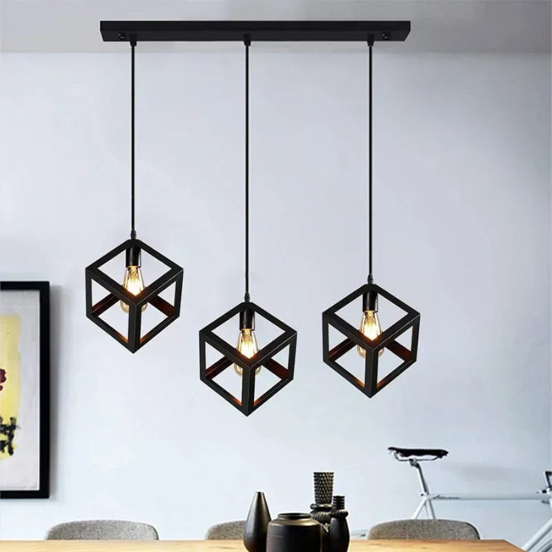 Industrial-style 3-light-hanging-fixture-for-kitchen-or-dining