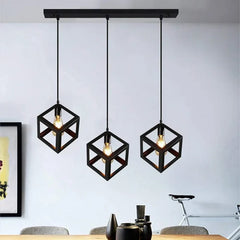 Industrial-style 3-light-hanging-fixture-for-kitchen-or-dining