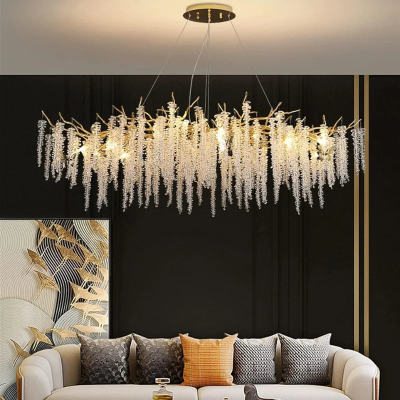 Luxury-gold-luster-crystal-chandelier-for-Pakistani-homes

