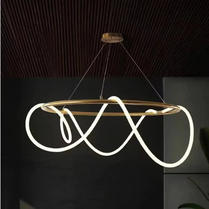 Minimalist-round-chandelier-with-warm-light