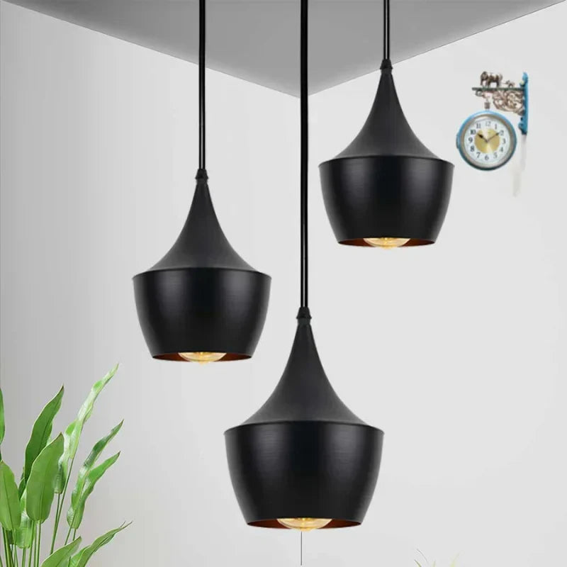 Modern-black-3-light-Italian-pendant-fixture-with-round-ceiling base