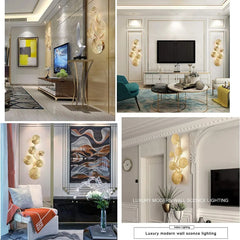 Modern-lotus-leaf-design-wall-lamp-in-gold