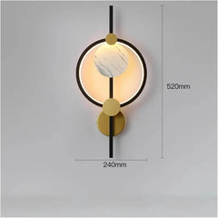 Modern-wall-mounted-LED-light-with-circular-design

