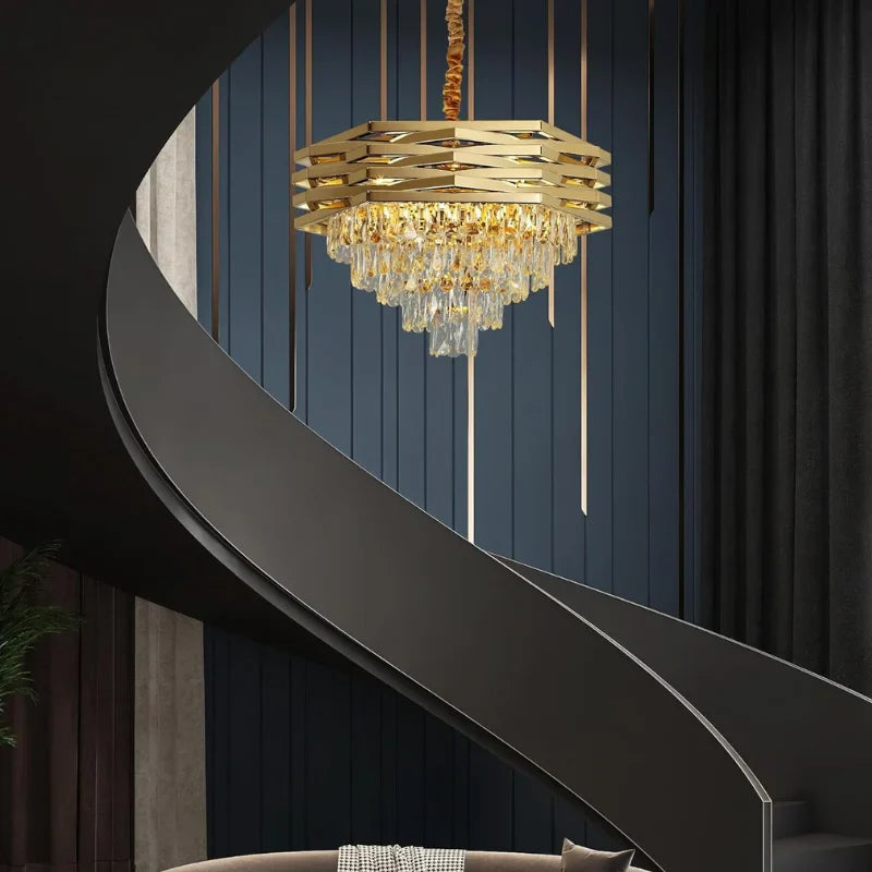 Premium-gold-ceiling-chandelier-for-stylish-interiors