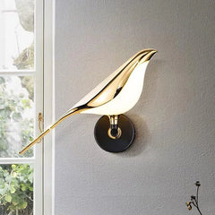 Stylish-golden-sparrow-light-for-home-walls

