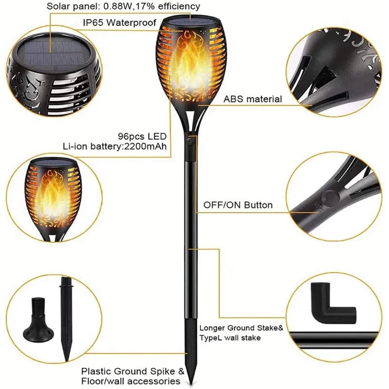 Waterproof-Solar-Spike-Garden-Light